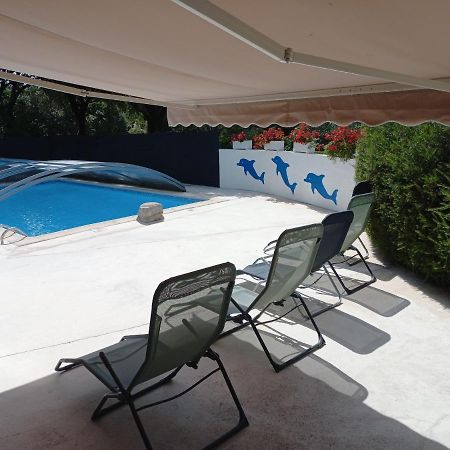 Gites De Plos Appart Chalet Piscine Spa Anduze Eksteriør bilde