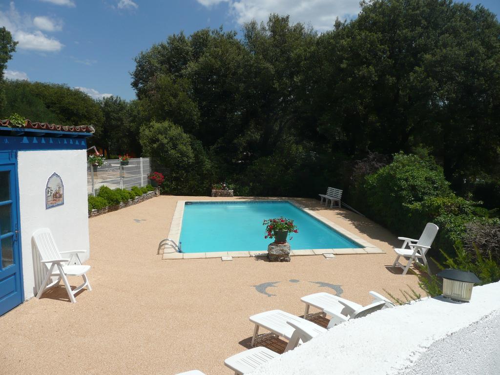 Gites De Plos Appart Chalet Piscine Spa Anduze Eksteriør bilde