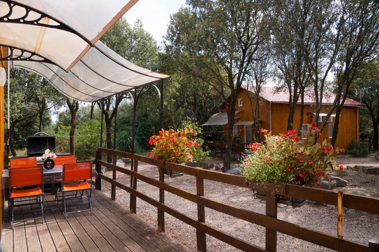 Gites De Plos Appart Chalet Piscine Spa Anduze Eksteriør bilde