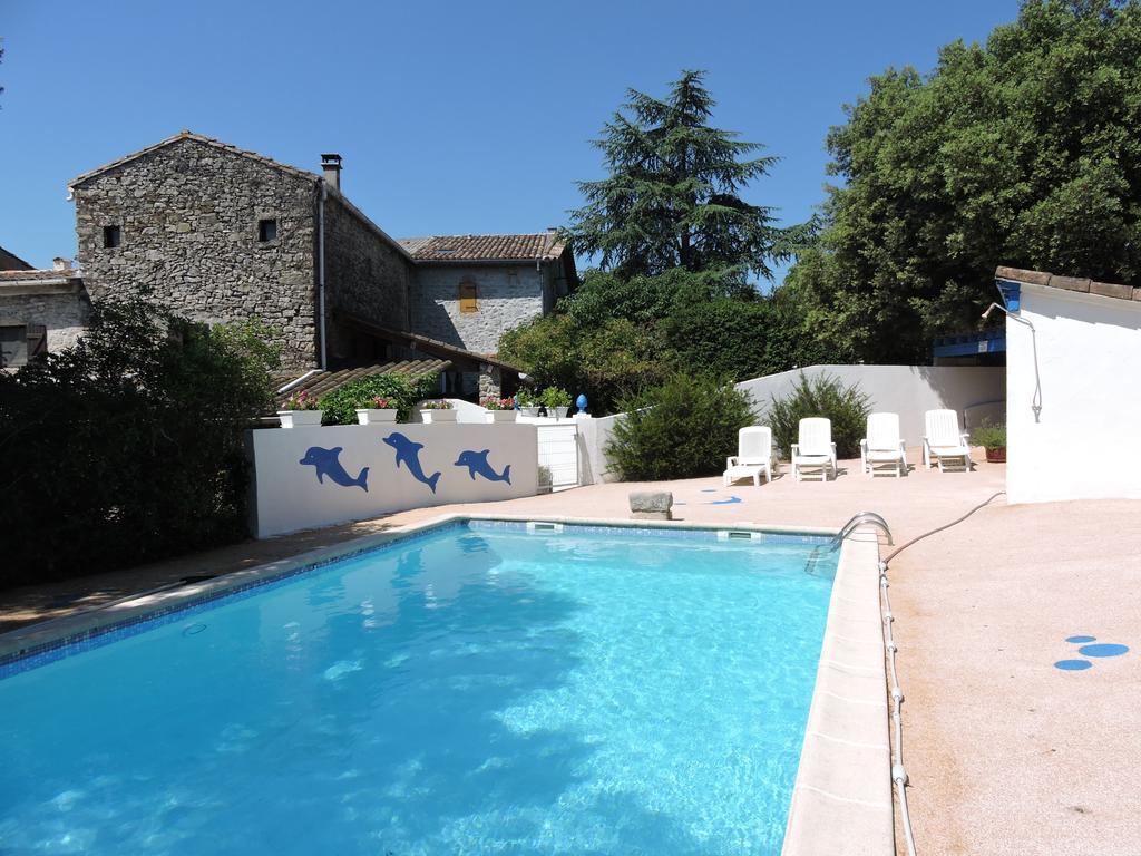 Gites De Plos Appart Chalet Piscine Spa Anduze Eksteriør bilde